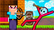 Noob Archer vs Stickman Zombie img