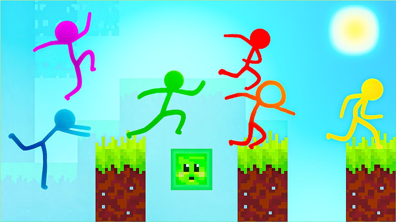 Stickman Parkour 2: Lucky Block - Play Stickman Parkour 2: Lucky Block On  Among Us